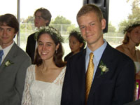 Matt, Lucy, and Lucy's cousin Will right before the ceremony started.