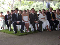 Some of the seniors during the ceremony